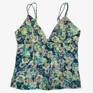 NANETTE LEPORE Hula Hibiscus Floral Tankini Top Size M